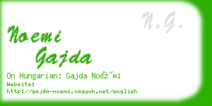 noemi gajda business card